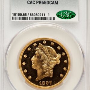 1897 Proof Liberty Double Eagles (1897 $20, DC CACG Secure)