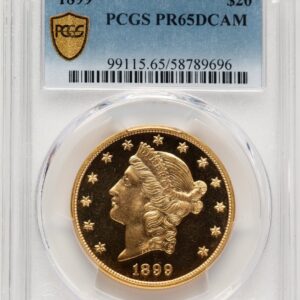 1899 Proof Liberty Double Eagles (1899 $20, DC PCGS Secure)