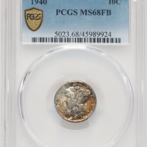 1940 Mercury Dimes (1940 10C, FB PCGS Secure)