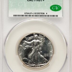 1936 Proof Walking Liberty Half Dollars (1936 50C CACG Plus)