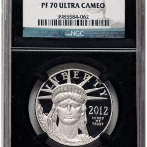 2012-W Modern Bullion Coins (2012-W Proof Platinum Eagle 1 oz Black Label Blk Core)