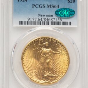 1924 Saint-Gaudens Double Eagles (1924 $20 Saint CAC)
