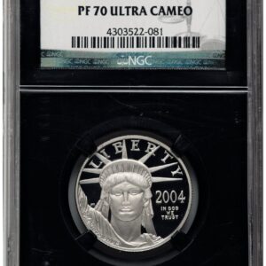 2004-W Modern Bullion Coins (2004-W Proof Platinum Eagle 1/2 oz Black Label Blk Core)