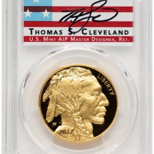 2022-W Modern Bullion Coins (2022-W Proof Gold Buffalo 1 oz FDI Thomas Cleveland Americana)