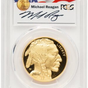 2018-W Modern Bullion Coins (2018-W Proof Gold Buffalo 1 oz FS Reagan Legacy Series Michael Reagan)