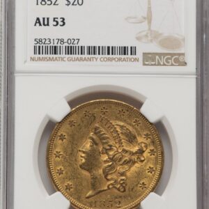 1852 Liberty Double Eagles (1852 $20)