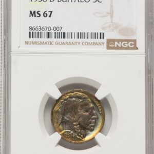 1938-D Buffalo Nickels (1938-D 5C Buffalo, MS)