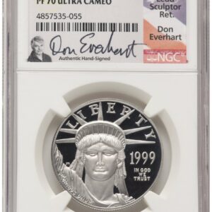 1999-W Modern Bullion Coins (1999-W Proof Platinum Eagle 1 oz Don Everhart)