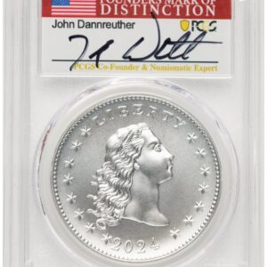 2024 Modern Commemoratives (2024-(P) Silver 230th Anniversary Flowing Hair Medal AR John Dannreuther)