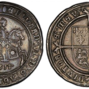 World Coins (GREAT BRITAIN. England. Edward VI. (King, 1547-1553). 1552-(Tun) AR Crown. PCGS XF45. King on horseback, right, with date below, within wire line inner circle / Quartered shield of arms on cross. SCBC-2478; North 1933; Dav.-8245. Scarce date. Third period)