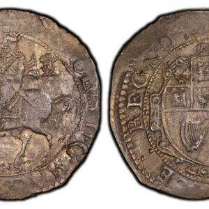 World Coins (GREAT BRITAIN. England. Charles I. (King, 1625-1649). (1644) ND-(Three Gerbs) AR Halfcrown. PCGS AU50. Chester mint. CHST in exergue. Charles I on horseback riding left, plume behind / Garnished oval coat of arms. SCBC-3130; North 2627/1; Brooker 1111. St)