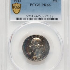 1942 Proof Washington Quarters (1942 25C PCGS Secure)