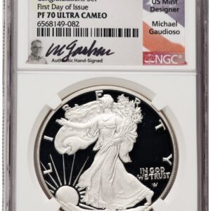 2022-W Modern Bullion Coins (2022-W Proof Silver Eagle Congratulations Set 1 oz FDI Michael Gaudioso)