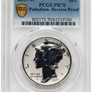 2019-W Modern Bullion Coins (2019-W Palladium Eagle 1 oz, REV PR Blue Gradient)