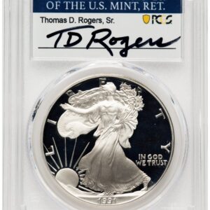 1991-S Modern Bullion Coins (1991-S Proof Silver Eagle 1 oz TD Rogers)