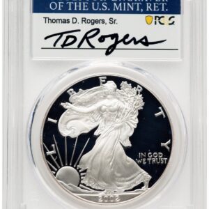 2002-W Modern Bullion Coins (2002-W Proof Silver Eagle 1 oz TD Rogers)