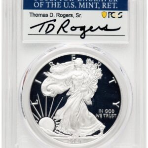 2021-W Modern Bullion Coins (2021-W TY1 Proof Silver Eagle 1 oz TD Rogers)