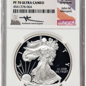 2017-W Modern Bullion Coins (2017-W Proof Silver Eagle 1 oz ER John Mercanti)