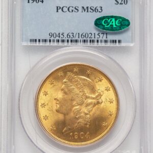 1904 Liberty Double Eagles (1904 $20 Liberty CAC)