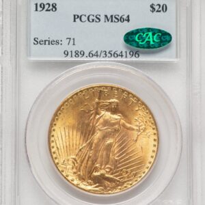 1928 Saint-Gaudens Double Eagles (1928 $20 CAC)