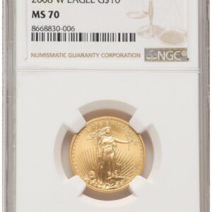 2008-W Modern Bullion Coins (2008-W Burnished Gold Eagle 1/4 oz Brown Label)