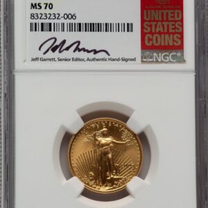 2006-W Modern Bullion Coins (2006-W Burnished Gold Eagle 1/4 oz Jeff Garrett Red Book)