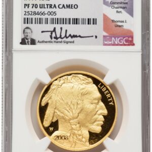 2008-W Modern Bullion Coins (2008-W Proof Gold Buffalo 1 oz Thomas Uram)