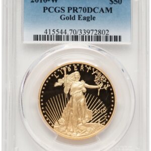 2010-W Modern Bullion Coins (2010-W Proof Gold Eagle 1 oz Blue Gradient)
