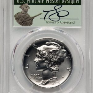 2020-W Modern Bullion Coins (2020-W Palladium Eagle 1 oz Burnished FDI Thomas Cleveland Minuteman)