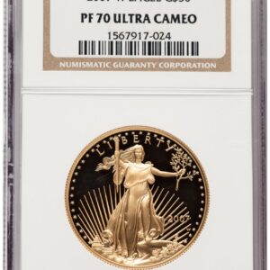 2007-W Modern Bullion Coins (2007-W Proof Gold Eagle 1 oz Brown Label)