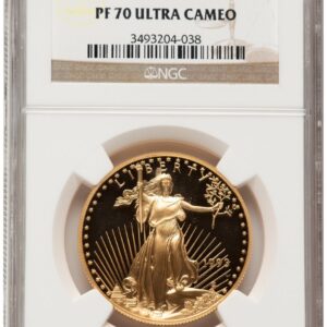 1993-W Modern Bullion Coins (1993-W Proof Gold Eagle 1 oz Brown Label)