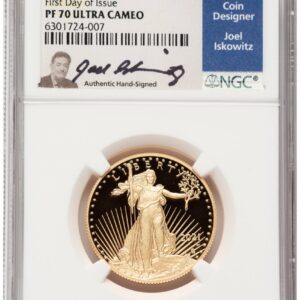 2021-W Modern Bullion Coins (2021-W Type 2 Proof Gold Eagle 1/2 oz FDI Joel Iskowitz)