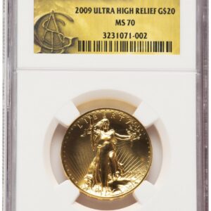 2009 Modern Bullion Coins (2009 G$20 Ultra High Relief Saint Gaudens Label)