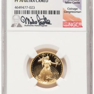 2005-W Modern Bullion Coins (2005-W Proof Gold Eagle 1/4 oz Mike Castle)