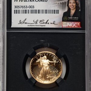 2007-W Modern Bullion Coins (2007-W Proof Gold Eagle 1/4 oz Anna Cabral Prestige Treasurer Series Blk Core)