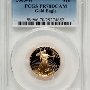 2003-W Modern Bullion Coins (2003-W Proof Gold Eagle 1/4 oz Blue Gradient)