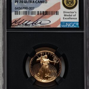 2001-W Modern Bullion Coins (2001-W Proof Gold Eagle 1/4 oz Miles Standish Blk Core)