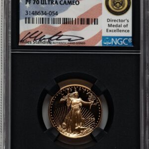 1998-W Modern Bullion Coins (1998-W Proof Gold Eagle 1/4 oz Miles Standish Blk Core)