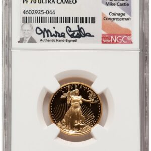1997-W Modern Bullion Coins (1997-W Proof Gold Eagle 1/4 oz Mike Castle)