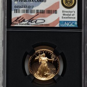 1996-W Modern Bullion Coins (1996-W Proof Gold Eagle 1/4 oz Miles Standish Blk Core)