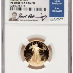 2021-W Modern Bullion Coins (2021-W Type 2 Proof Gold Eagle 1/4 oz FDI Joel Iskowitz)