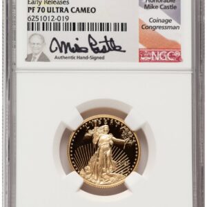 2021-W Modern Bullion Coins (2021-W Type 1 Proof Gold Eagle 1/4 oz ER Mike Castle)