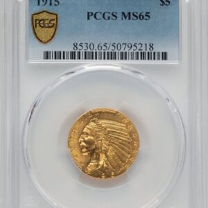 1915 Indian Half Eagles (1915 $5 PCGS Secure)