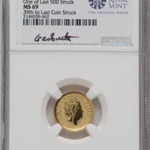 1000 Royal Succession (2023 G.B. G10 BRITANNIA-QE II OBVERSE 39TH TO LAST COIN STRUCK)