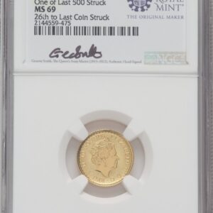 1000 Royal Succession (2023 G.B. G10 BRITANNIA-QE II OBVERSE 26TH TO LAST COIN STRUCK)