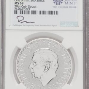 1000 Royal Succession (2023 G.B. S2 BRITANNIA-KC III OBVERSE 29TH COIN STRUCK)