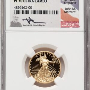 2017-W Modern Bullion Coins (2017-W Proof Gold Eagle 1/4 oz John Mercanti)