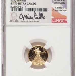 2021-W Modern Bullion Coins (2021-W Type 1 Proof Gold Eagle 1/10 oz ER Mike Castle)