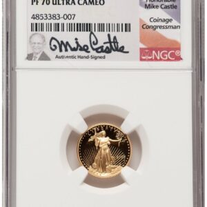 2005-W Modern Bullion Coins (2005-W Proof Gold Eagle 1/10 oz Mike Castle)