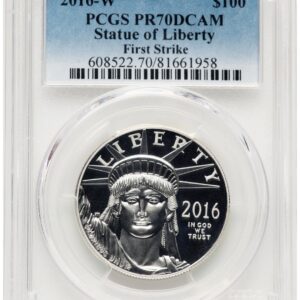 2016-W Modern Bullion Coins (2016-W Proof Platinum Eagle 1 oz Blue Gradient)